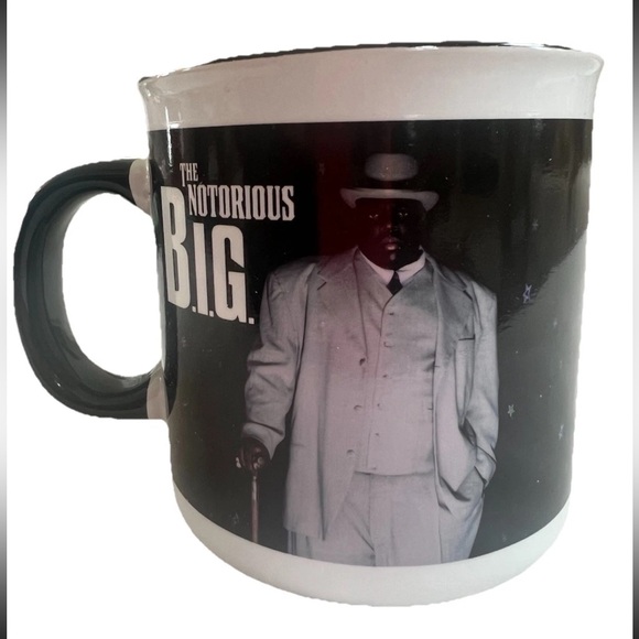 The Notorious B.I.G. Ceramic Coffee Mug – Black & White – Hip Hop Rap Mug - Picture 4 of 7